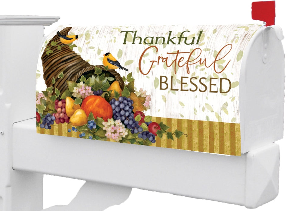 Thankful Cornucopia Mailbox Cover