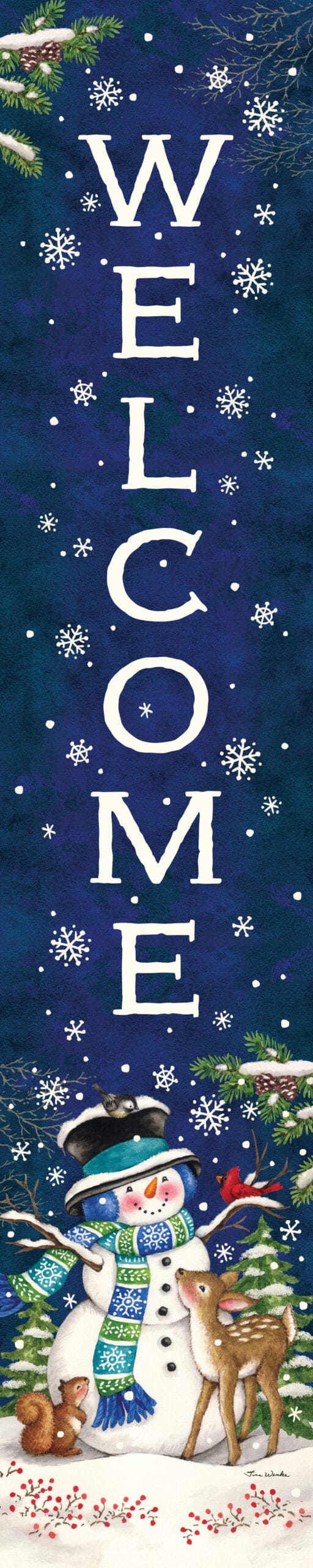 Woodland Snowman Yard Expression