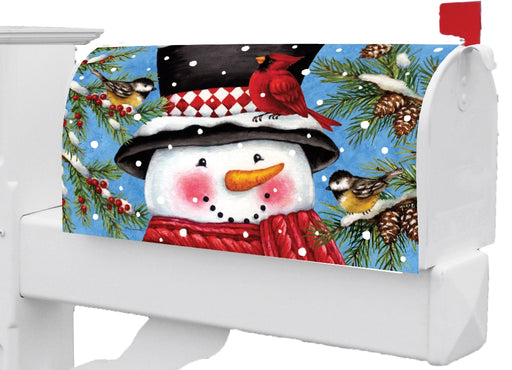 Snowman & Birds Mailbox Cover