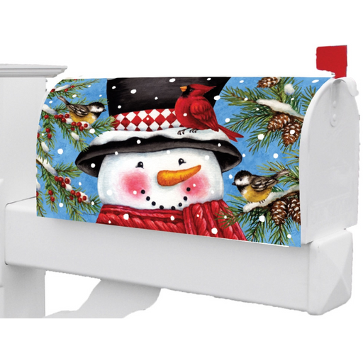 Snowman & Birds Mailbox Cover