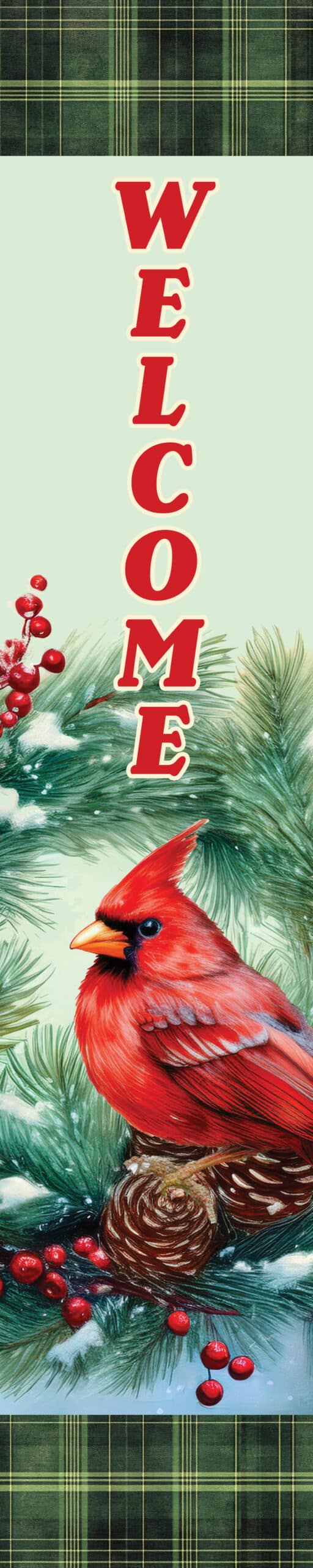 Cardinal Wreath Yard Expression