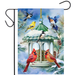 Winter Feeder Garden Flag