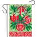 Red Christmas Ornaments Garden Flag