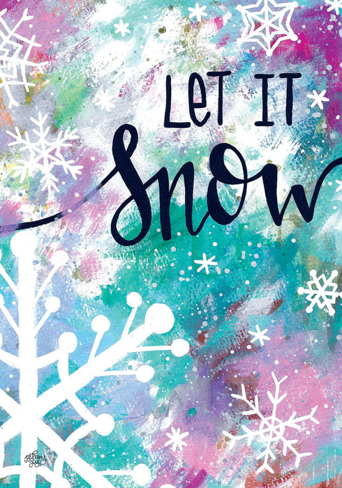 Let it Snow Decorative Flag