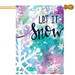 Let it Snow Banner Flag
