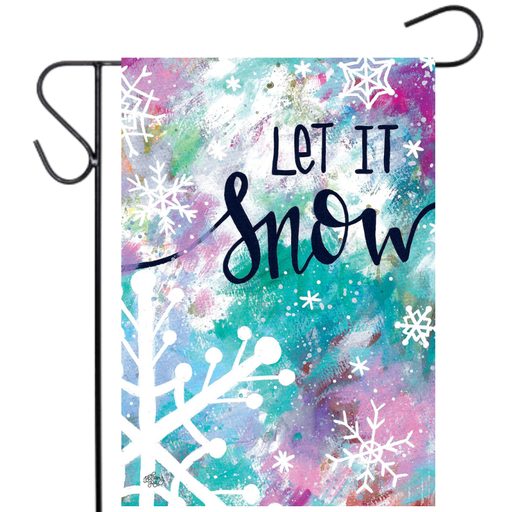 Let it Snow Garden Flag