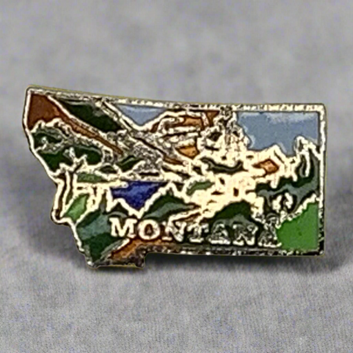 Montana Small Map Lapel Pin 2025