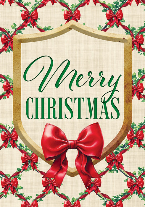 Christmas Bows Decorative Flag