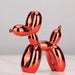 Electroplating Red Small Balloon Dog Sculpture