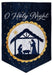 O Holy Night Applique Garden Flag
