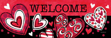 Black and Red Hearts Signature Sign