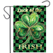 Lucky Shamrock Garden Flag