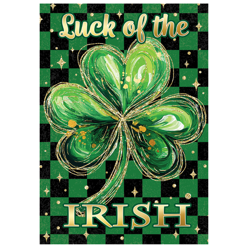 Lucky Shamrock Decorative Flag