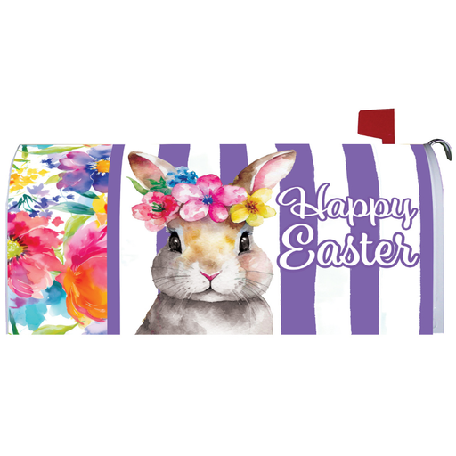Floral Bunny Mailbox Cover