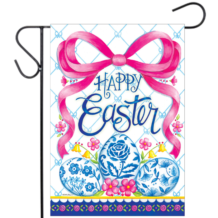 Chinoiserie Eggs Garden Flag