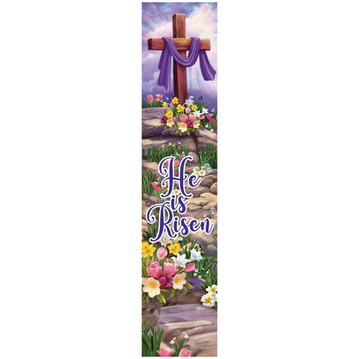 Cross and Flowers Yard Expression