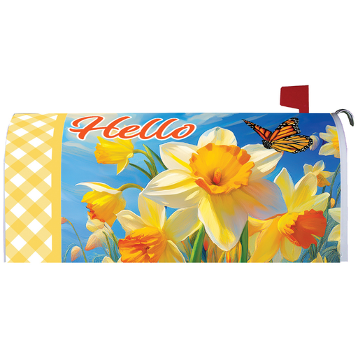 Daffodils & Butterfly Mailbox Cover