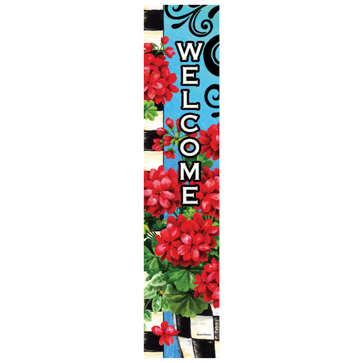 Checkered Red Geraniums Expression