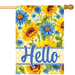 Sunflowers and Daisies Banner Flag
