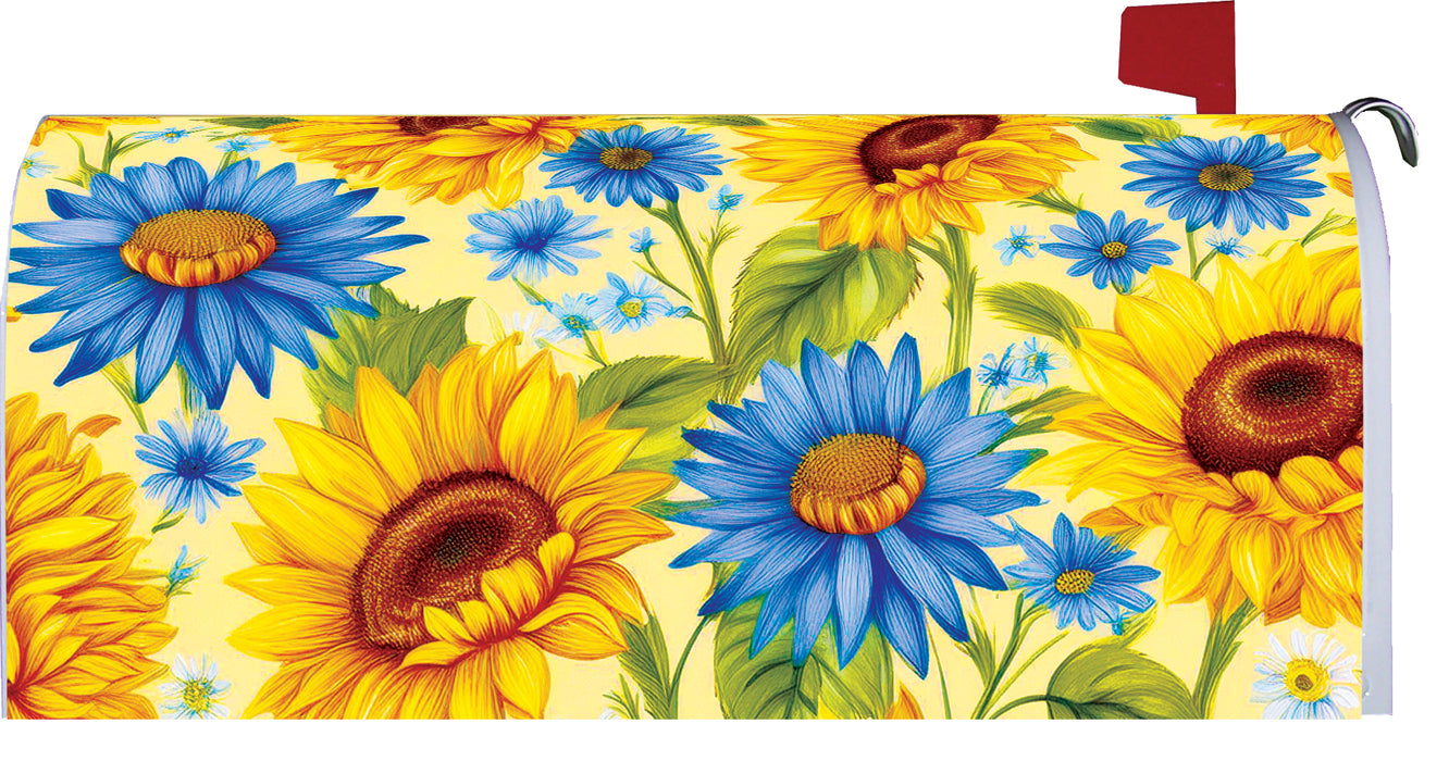 Sunflowers and Daisies Mailbox Cover
