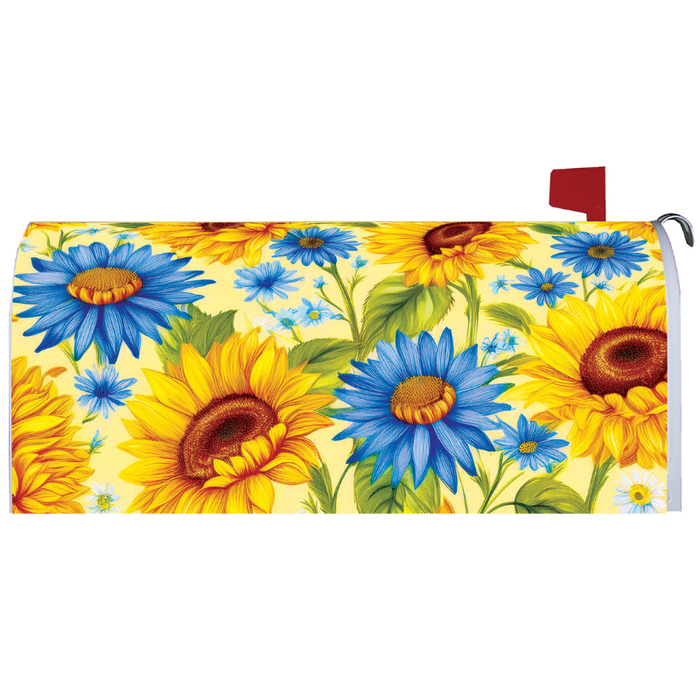 Sunflowers and Daisies Mailbox Cover
