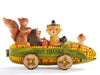 Thanksgiving Animals in Corn Car Figurine