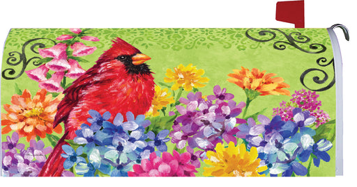 Brush Painted Cardinal Mailbox Cover