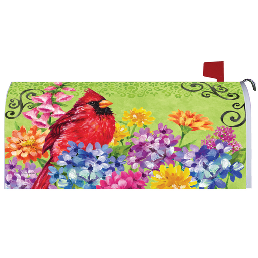 Brush Painted Cardinal Mailbox Cover