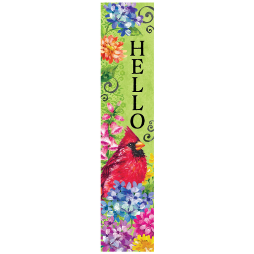 Brush Painted Cardinal Yard Expression