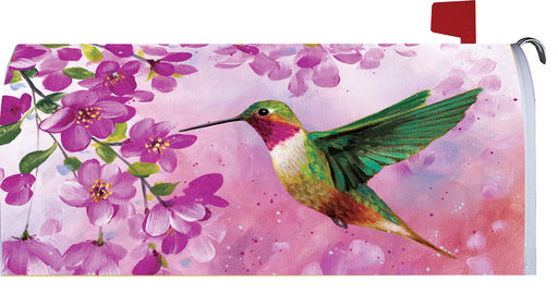 Pink Hummingbird Mailbox Cover