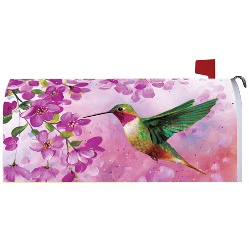 Pink Hummingbird Mailbox Cover