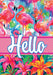 Watercolor Flamingos Decorative Flag