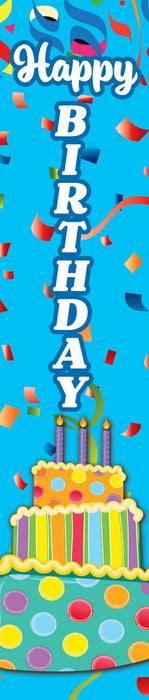 Blue Happy Birthday Yard Expression