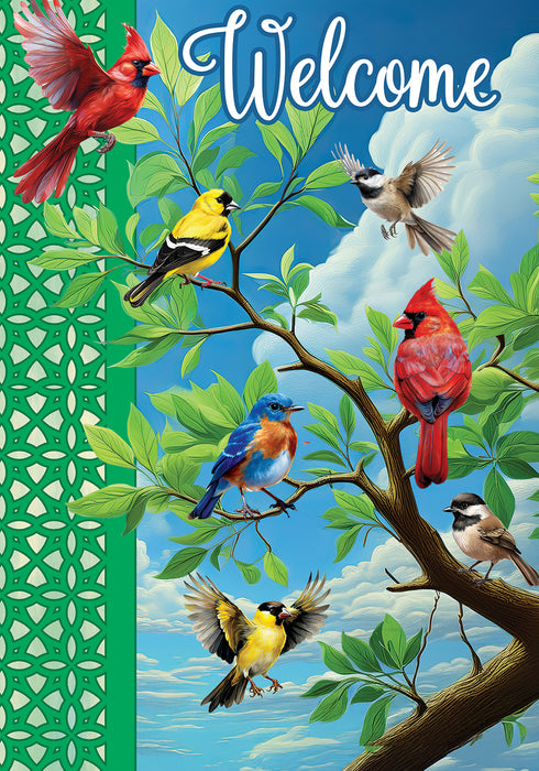 Bird Branch Decorative Flag