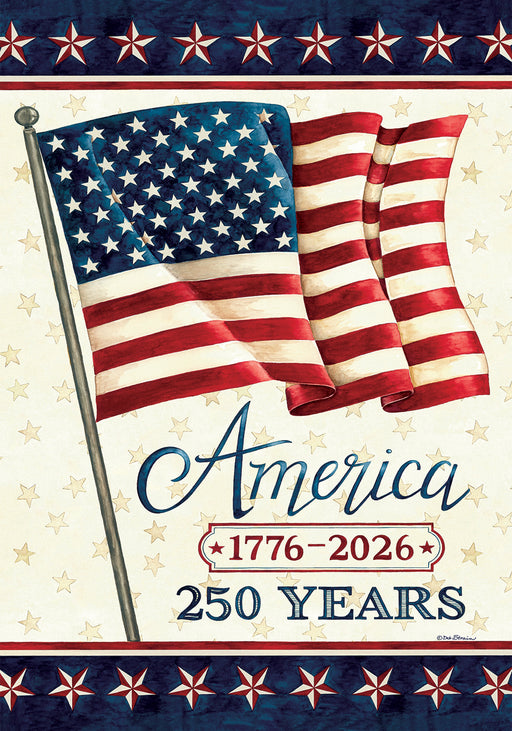 America 250 Years Decorative Flag