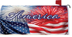 America Fireworks Mailbox Cover