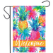 Watercolor Pineapples Garden Flag