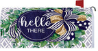 Eucalyptus on Navy Mailbox Cover