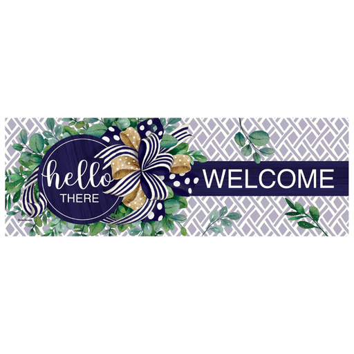 Eucalyptus on Navy Signature Sign