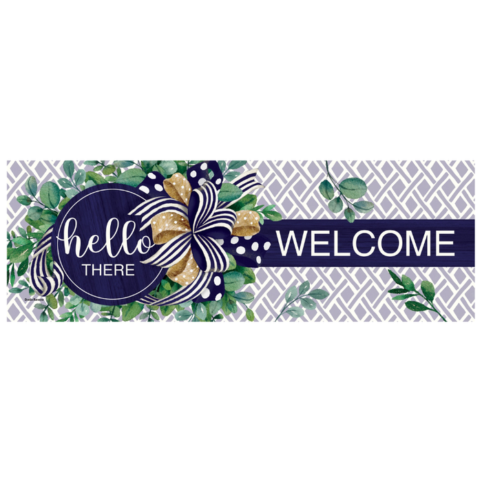 Eucalyptus on Navy Signature Sign