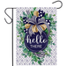 Eucalyptus on Navy Garden Flag