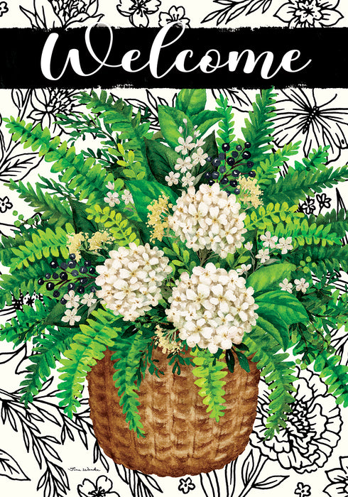 Elegant Fern Decorative Flag