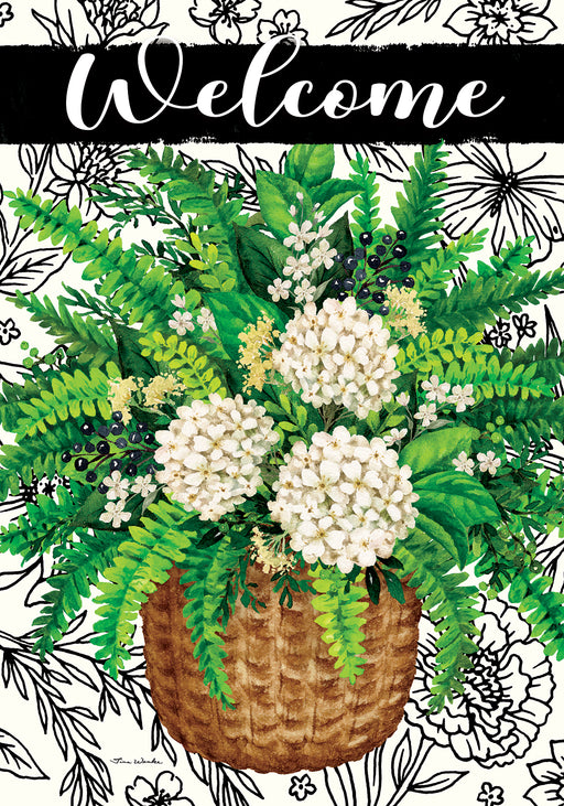 Elegant Fern Decorative Flag
