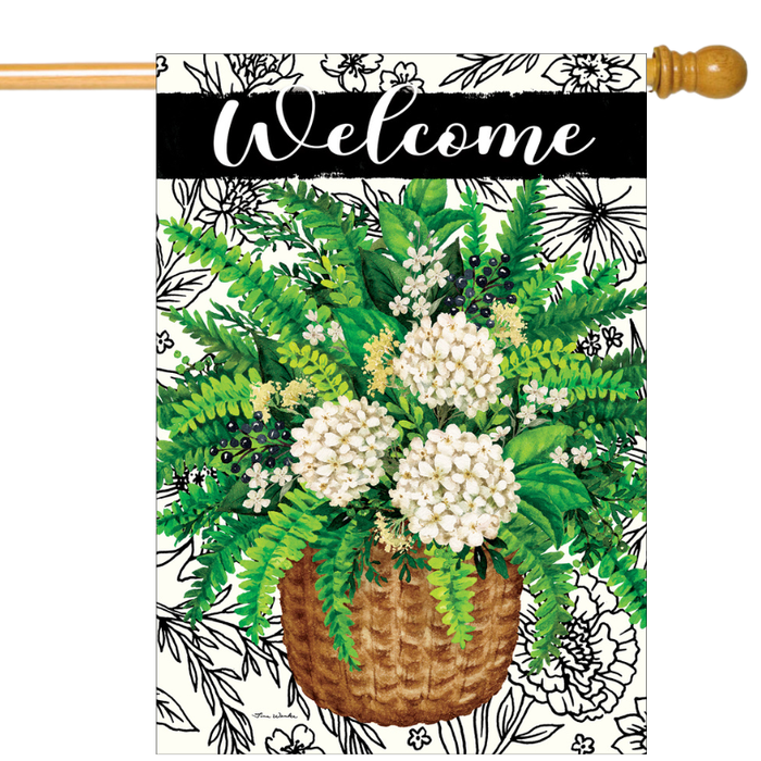 Elegant Fern Banner Flag