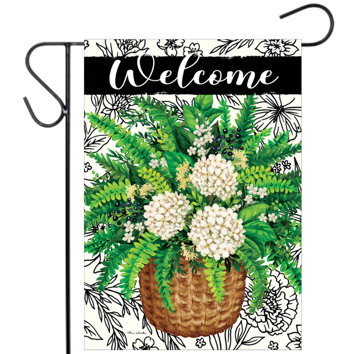Elegant Fern Garden Flag