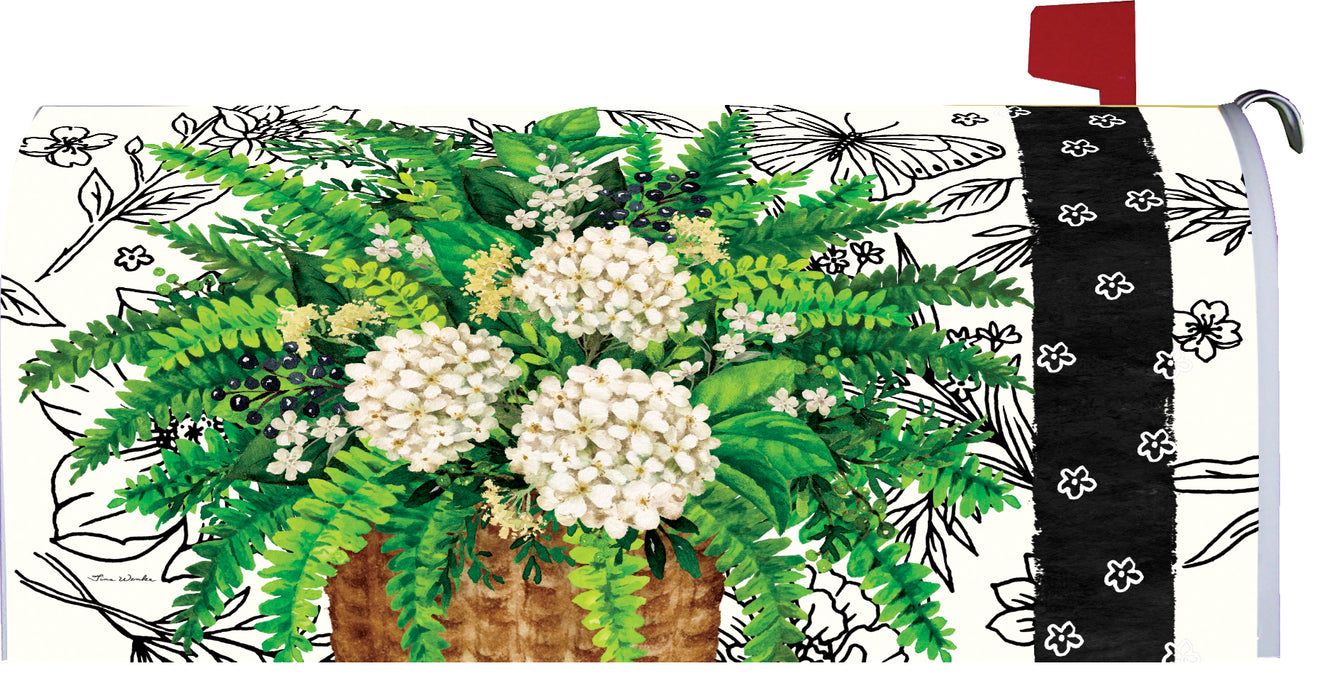 Elegant Fern Mailbox Cover