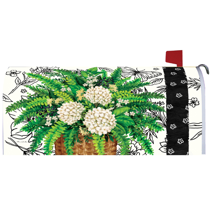 Elegant Fern Mailbox Cover