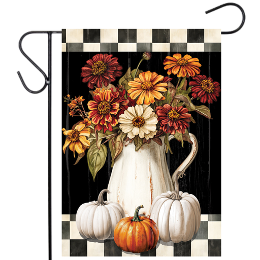 Vintage Fall Flowers Garden Flag