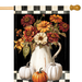 Vintage Fall Flowers Banner Flag