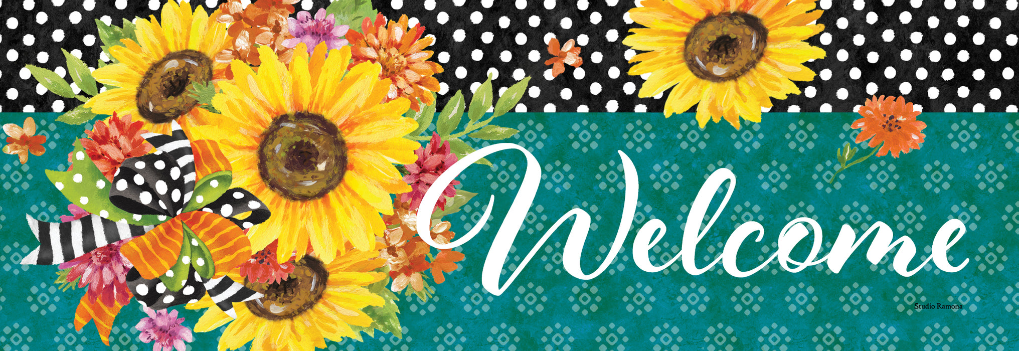 Sunflowers & Ribbons Signature Sign